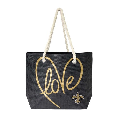 New Orleans Saints Rope Tote (Black Gold)