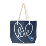 Tennessee Titans Rope Tote (Navy Slvr)