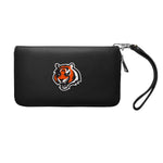 Cincinnati Bengals Zip Organizer Wallet Pebble (Black)