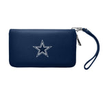 Dallas Cowboys Zip Organizer Wallet Pebble (Navy)