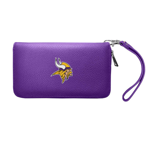 Minnesota Vikings Zip Organizer Wallet Pebble (Purple)