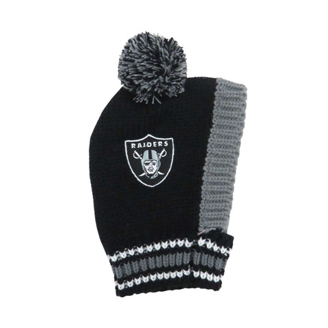 Oakland Raiders Team Pet Knit Hat (Medium)
