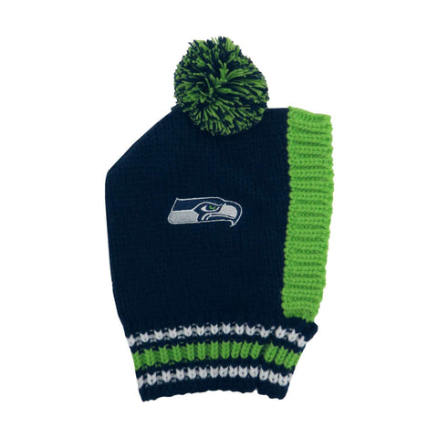 Seattle Seahawks Team Pet Knit Hat (Large)