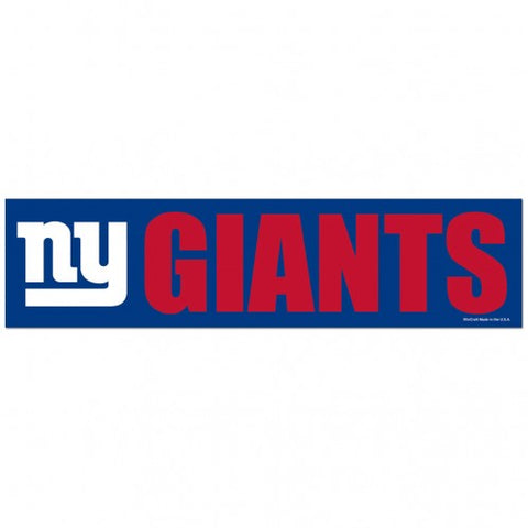New York Giants Decal 3x12 Bumper Strip Style