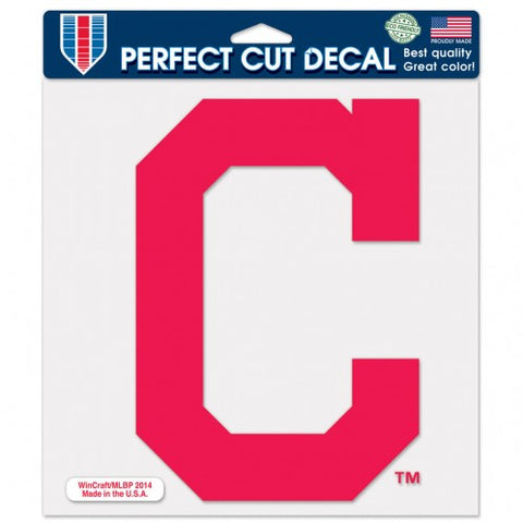 Cleveland Indians Decal 8x8 Die Cut Color 	
