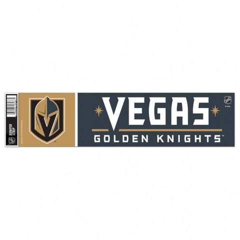 Vegas Golden Knights Decal 3x12 Bumper Strip Style
