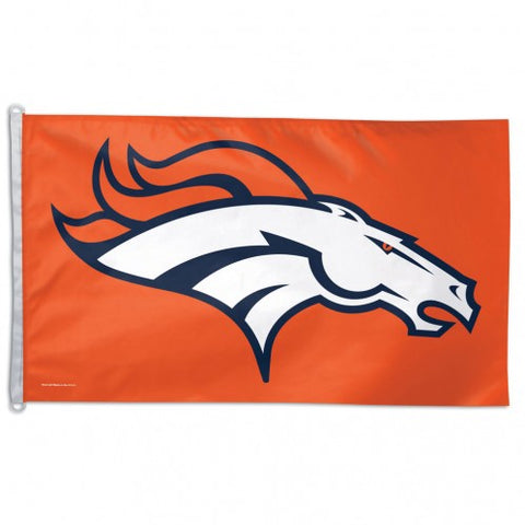 Denver Broncos Flag 3x5 Orange with Horse Head