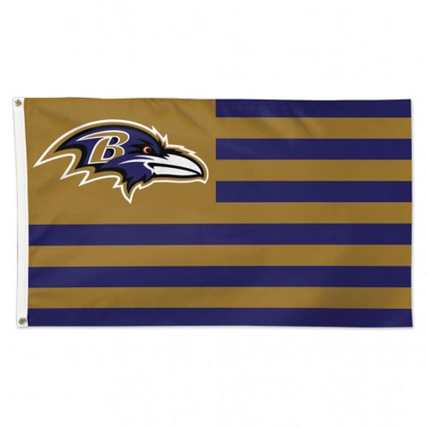 Baltimore Ravens Flag 3x5 Deluxe Americana Design