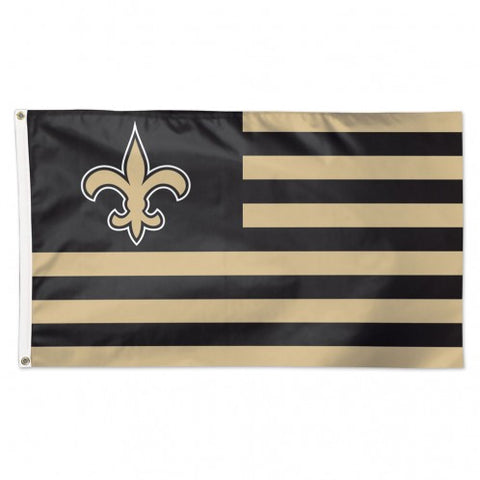 New Orleans Saints Flag 3x5 Deluxe Americana Design