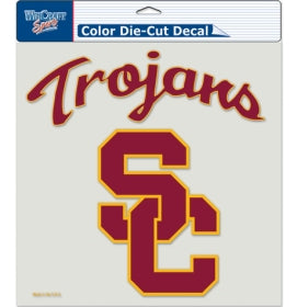 USC Trojans Decal 8x8 Die Cut Color