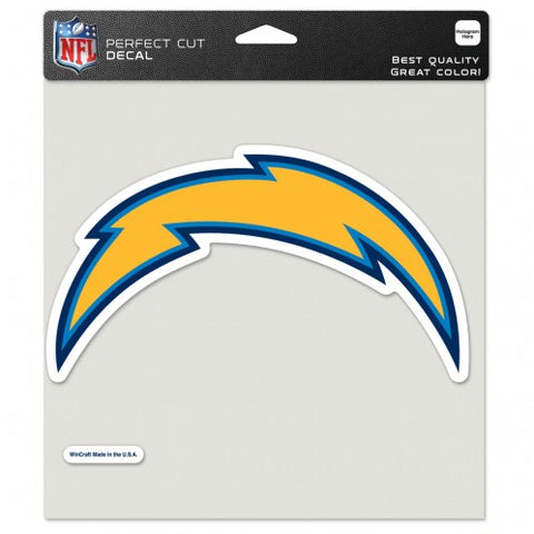 Los Angeles Chargers Decal 8x8 Perfect Cut Color