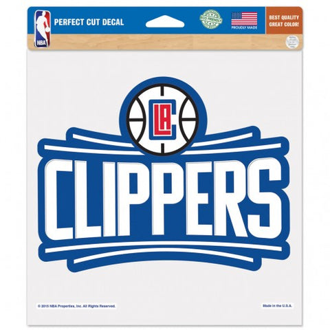 Los Angeles Clippers Decal 8x8 Die Cut Color