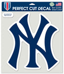 New York Yankees Decal 8x8 Die Cut Color NY