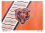 CHICAGO BEARS TEMPERED GLASS CUTTING BOARD