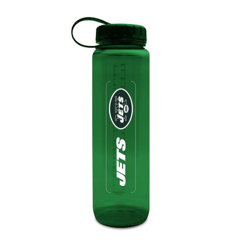 NEW YORK JETS SS PLASTIC WATER BOTTLE - MEDIUM (33 oz)