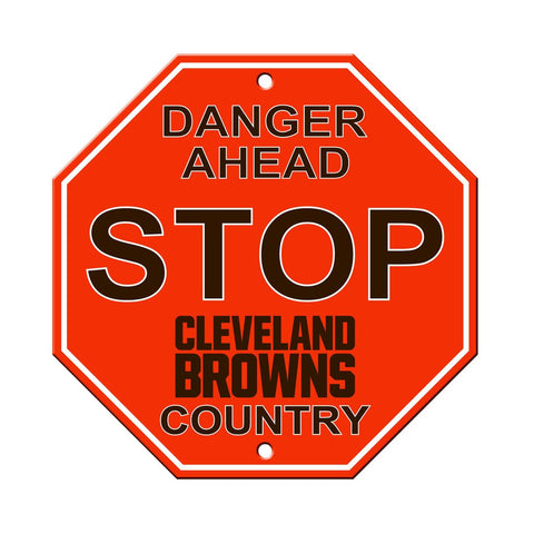 NFL Cleveland Browns Stop Sign