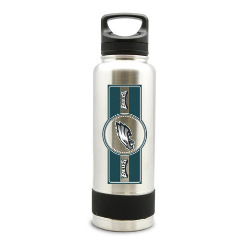 PHILADELPHIA EAGLES SS STAINLESS STEEL DOUBLE WALL INSULATED THERMO WATER BOTTLE  - (34 oz)