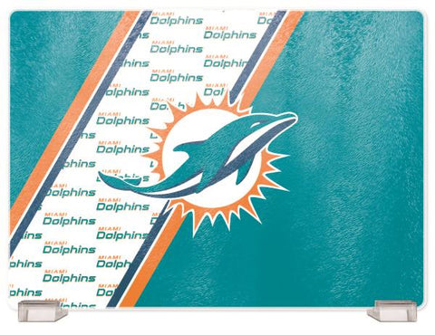 MIAMI DOLPHINS TEMPERED GLASS CUTTING BOARD