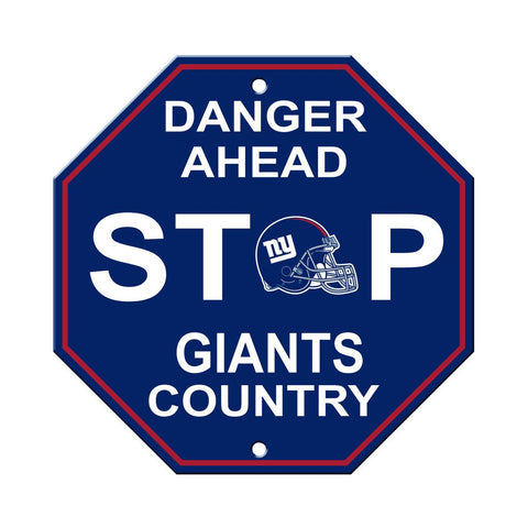 NFL New York Giants Stop Sign