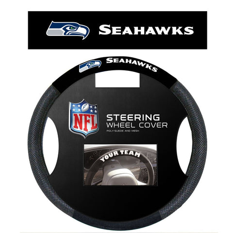 NFL Seattle Seahawks Poly-Suede Steering Wheel Cover