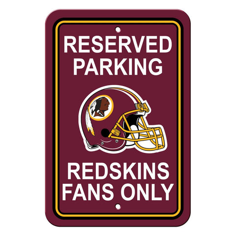NFL Washington Redskins Reserved Parking Sign