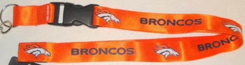 Denver Broncos Lanyard - Breakaway with Key Ring - Orange