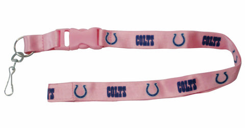 Indianapolis Colts Lanyard - Breakaway with Key Ring - Pink