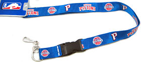 Detroit Pistons Lanyard - Breakaway with Key Ring