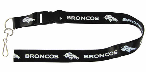 Denver Broncos Lanyard - Breakaway with Key Ring - Black