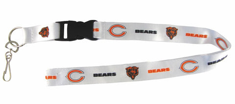 Chicago Bears Lanyard - Breakaway with Key Ring - Retro Style