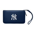 New York Yankees Zip Organizer Wallet Pebble (Navy)