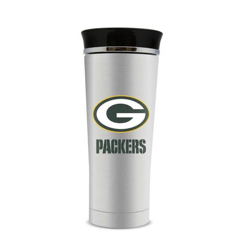 GREEN BAY PACKERS STAINLESS STEEL LEAK PROOF FREE FLOW THERMO MUG 18 OZ.