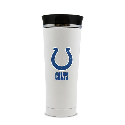 Indianapolis COLTS STAINLESS STEEL LEAK PROOF FREE FLOW THERMO MUG 18 OZ.