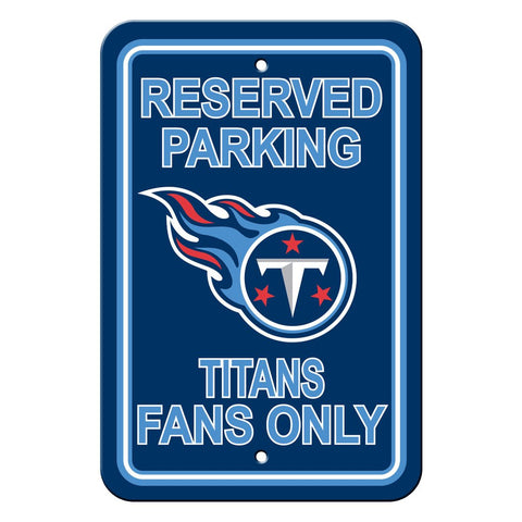 NFL Tennessee Titans Reserved Parking Sign