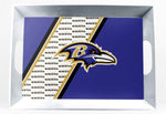 BALTIMORE RAVENS MELAMINE SERVING TRAY 18x12x3