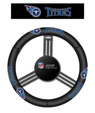 NFL Tennessee Titans Leather Steering Wheel Cover