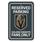 NHL Vegas Golden Knights Reserved Parking Sign