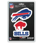 Buffalo Bills Decal Die Cut Team 3 Pack