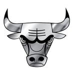 Chicago Bulls Auto Emblem - Silver