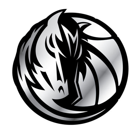 Dallas Mavericks Auto Emblem - Silver