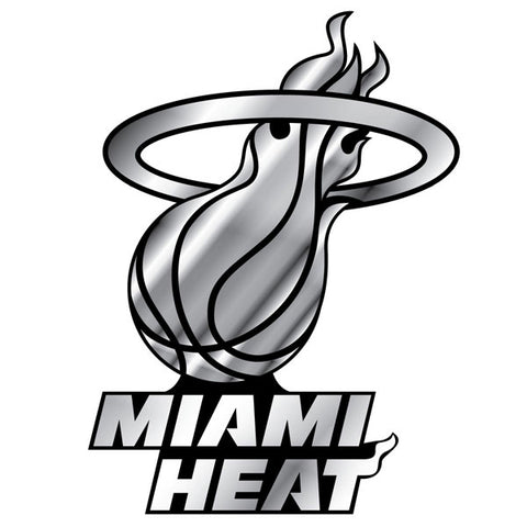 Miami Heat Auto Emblem - Silver