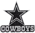 Dallas Cowboys Auto Emblem Rhinestone Bling