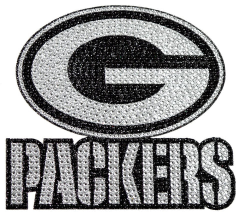 Green Bay Packers Auto Emblem - Rhinestone Bling