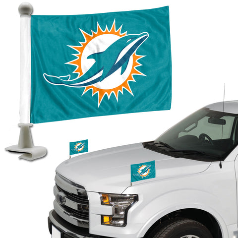 Miami Dolphins Flag Set 2 Piece Ambassador Style