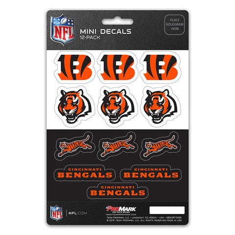 Cincinnati Bengals Decal Set Mini 12 Pack