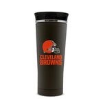 CLEVELAND BROWNS STAINLESS STEEL LEAK PROOF FREE FLOW THERMO MUG 18 OZ.