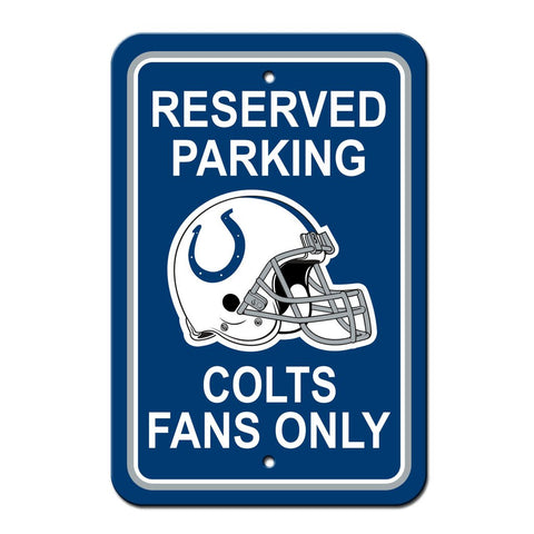 NFL Indianapolis Colts Reserved Parking Sign