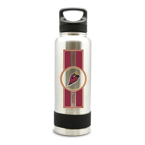ARIZONA CARDINALS SS STAINLESS STEEL DOUBLE WALL INSULATED THERMO WATER BOTTLE  - (34 oz)