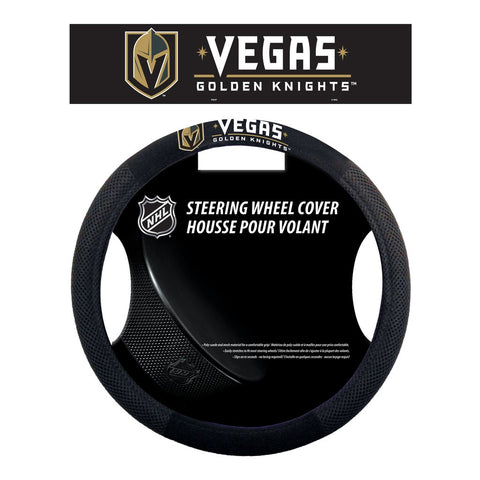 NHL Vegas Golden Knights Poly-Suede Steering Wheel Cover