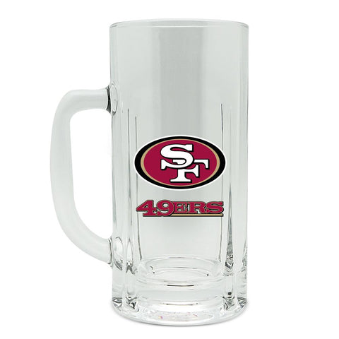 SAN FRANCISCO 49ER GLASS HEAVY DUTY KRAFT MUG - 20 oz
